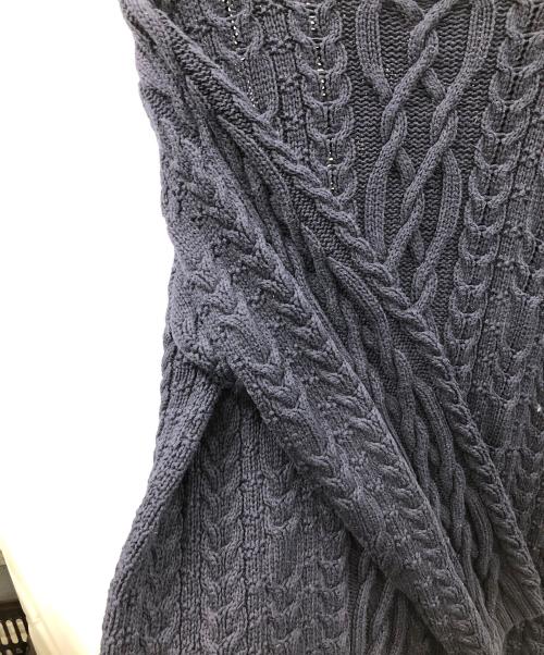 LAND'S END（ランズエンド）LAND'S END (ランズエンド) ニット ネイビー サイズ:Lの古着・服飾アイテム