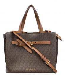 MICHAEL KORS（マイケルコース）の古着「2WAYバッグ ショルダーバッグ ハンドバッグ  エミリア サッチェル」｜ブラウン