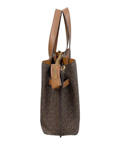 MICHAEL KORS（マイケルコース）MICHAEL KORS (マイケルコース) 2WAYバッグ ショルダーバッグ ハンドバッグ  エミリア サッチェル ブラウン サイズ:実寸サイズにてご確認下さい。の古着・服飾アイテム