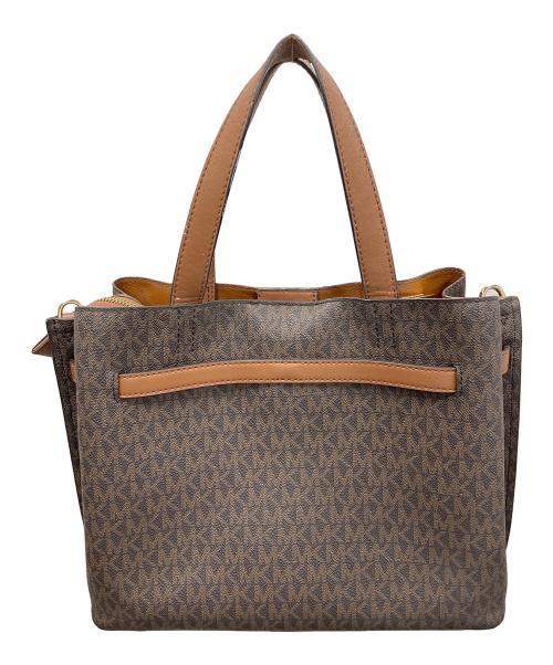 MICHAEL KORS（マイケルコース）MICHAEL KORS (マイケルコース) 2WAYバッグ ショルダーバッグ ハンドバッグ  エミリア サッチェル ブラウン サイズ:実寸サイズにてご確認下さい。の古着・服飾アイテム