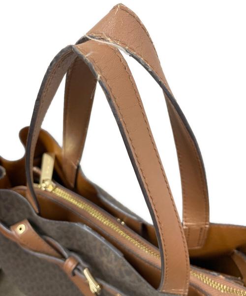 MICHAEL KORS（マイケルコース）MICHAEL KORS (マイケルコース) 2WAYバッグ ショルダーバッグ ハンドバッグ  エミリア サッチェル ブラウン サイズ:実寸サイズにてご確認下さい。の古着・服飾アイテム