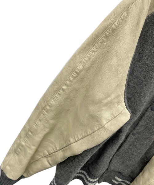 Allion AWARD JACKET（アリオン アワード）Allion AWARD JACKET (アリオン アワード) アワードジャケット グレー×アイボリー サイズ:44の古着・服飾アイテム