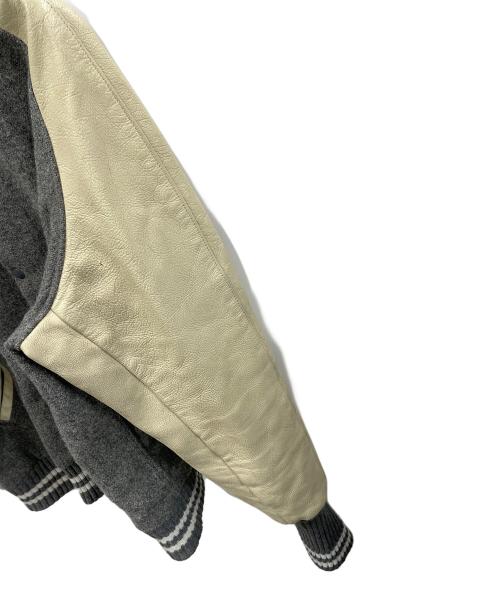 Allion AWARD JACKET（アリオン アワード）Allion AWARD JACKET (アリオン アワード) アワードジャケット グレー×アイボリー サイズ:44の古着・服飾アイテム