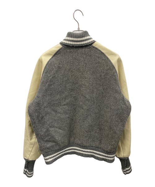 Allion AWARD JACKET（アリオン アワード）Allion AWARD JACKET (アリオン アワード) アワードジャケット グレー×アイボリー サイズ:44の古着・服飾アイテム