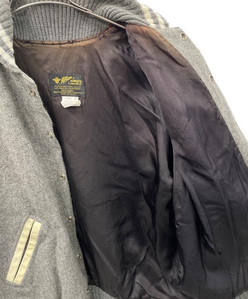 Allion AWARD JACKET（アリオン アワード）Allion AWARD JACKET (アリオン アワード) アワードジャケット グレー×アイボリー サイズ:44の古着・服飾アイテム