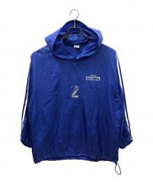adidas（アディダス）の古着「ナイロンプルオーバー」｜ブルー