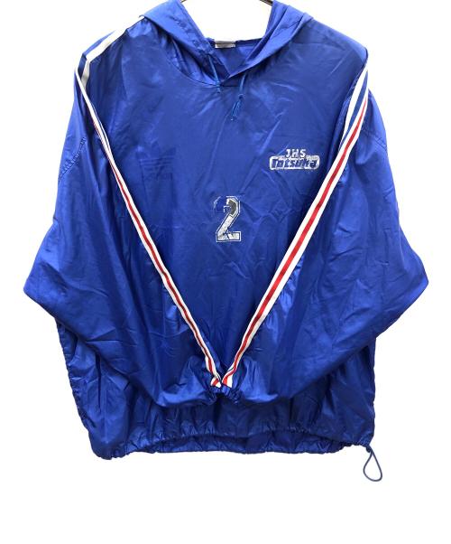 adidas（アディダス）adidas (アディダス) ナイロンプルオーバー ブルー サイズ:O-XOの古着・服飾アイテム