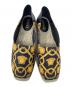 VERSACE (ヴェルサーチ) スリッポン エスパドリーユ ブラック×イエロー サイズ:40：22000円