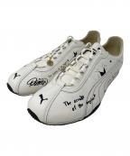 PUMA×masuプーマ×エムエーエスユー）の古着「スニーカー H-Street "Boys Note"（エイチストリート"ボーイズノート"）」｜ホワイト×ブラック