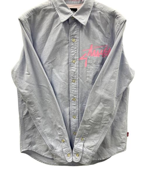 stussy（ステューシー）stussy (ステューシー) 長袖シャツ ラベンダー サイズ:SMALLの古着・服飾アイテム