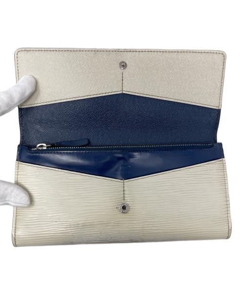 LOUIS VUITTON（ルイ ヴィトン）LOUIS VUITTON (ルイ ヴィトン) 長財布 エピ ポルトフォイユ・フロール ブルー×ホワイト サイズ:実寸サイズにてご確認ください。の古着・服飾アイテム
