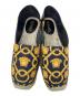 VERSACE (ヴェルサーチ) スリッポン エスパドリーユ ブラック×イエロー サイズ:40：22000円