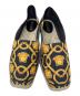 VERSACE (ヴェルサーチ) スリッポン エスパドリーユ ブラック×イエロー サイズ:41：22000円