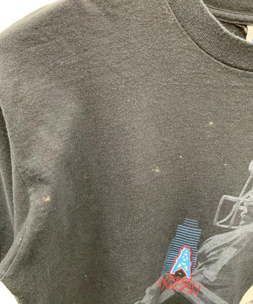 SALEM SPORTSWEAR（サレム スポーツウェア）SALEM SPORTSWEAR (サレム スポーツウェア) プリントTシャツ OILERS ブラック サイズ:Lの古着・服飾アイテム