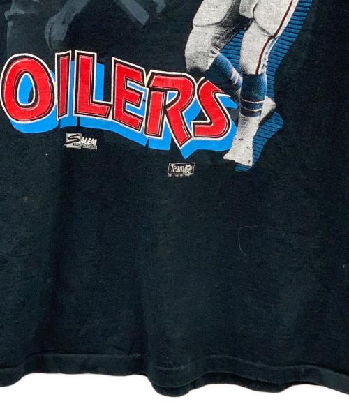 SALEM SPORTSWEAR（サレム スポーツウェア）SALEM SPORTSWEAR (サレム スポーツウェア) プリントTシャツ OILERS ブラック サイズ:Lの古着・服飾アイテム