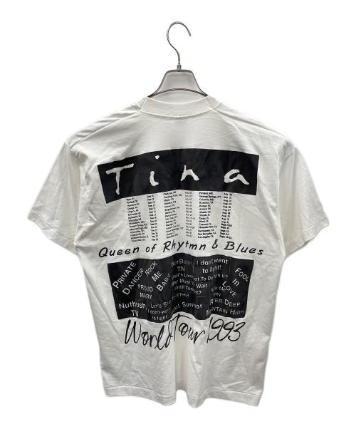 FRUIT OF THE LOOM（フルーツオブザルーム）FRUIT OF THE LOOM (フルーツオブザルーム) tina turner (ティナ・ターナー) アーティストTシャツ World Tour 1993（ワールド ツアー 1993） ホワイト サイズ:XLの古着・服飾アイテム