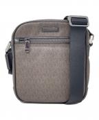 MICHAEL KORSマイケルコース）の古着「ショルダーバッグ SLIM FLIGHT BAG（スリム フライト バッグ）」｜ブラウン