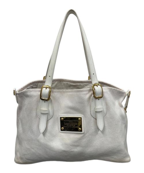 LOUIS VUITTON（ルイ ヴィトン）LOUIS VUITTON (ルイ ヴィトン) トートバッグ タイシエンヌ PM アイボリー サイズ:実寸サイズにてご確認下さい。の古着・服飾アイテム