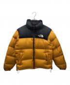 THE NORTH FACEザ ノース フェイス）の古着「ダウンジャケット Retro Nuptse Jacket (レトロヌプシジャケット)」｜オレンジ×ブラック