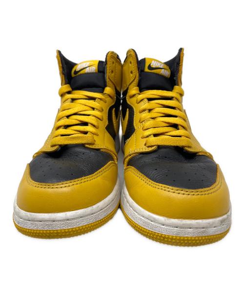 NIKE（ナイキ）NIKE (ナイキ) ハイカットスニーカー GS Air Jordan 1 High OG（GS エアジョーダン1 ハイ OG） ブラック×イエロー サイズ:24.5cmの古着・服飾アイテム
