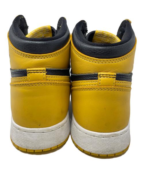 NIKE（ナイキ）NIKE (ナイキ) ハイカットスニーカー GS Air Jordan 1 High OG（GS エアジョーダン1 ハイ OG） ブラック×イエロー サイズ:24.5cmの古着・服飾アイテム