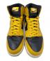 NIKE (ナイキ) ハイカットスニーカー GS Air Jordan 1 High OG（GS エアジョーダン1 ハイ OG） ブラック×イエロー サイズ:24.5cm：7000円