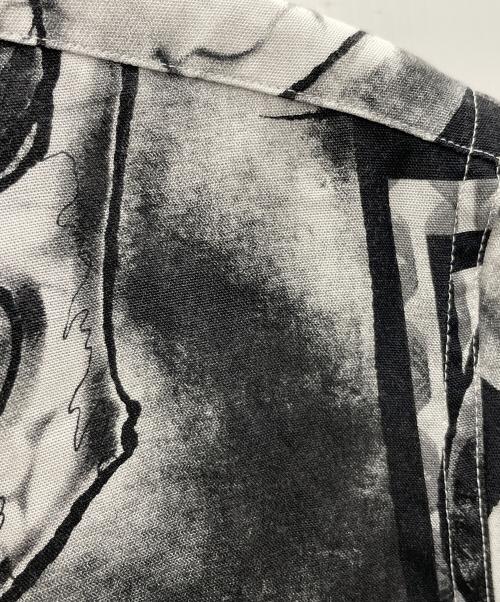 WACKO MARIA（ワコマリア）WACKO MARIA (ワコマリア) 56 TATOO STUDIO (56タトゥースタジオ) アロハシャツ HAWAIIAN SHIRT S/S（ハワイアン シャツ ショート/スリーブ） グレー サイズ:Mの古着・服飾アイテム