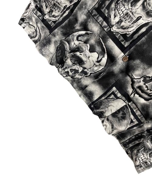 WACKO MARIA（ワコマリア）WACKO MARIA (ワコマリア) 56 TATOO STUDIO (56タトゥースタジオ) アロハシャツ HAWAIIAN SHIRT S/S（ハワイアン シャツ ショート/スリーブ） グレー サイズ:Mの古着・服飾アイテム