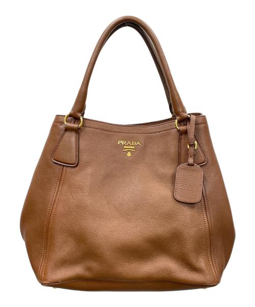 PRADA（プラダ）PRADA (プラダ) トートバッグ ブラウン サイズ:実寸サイズにてご確認ください。の古着・服飾アイテム