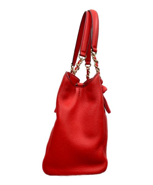 TORY BURCH（トリーバーチ）TORY BURCH (トリーバーチ) チェーントートバッグ レッド サイズ:実寸サイズにてご確認ください。の古着・服飾アイテム