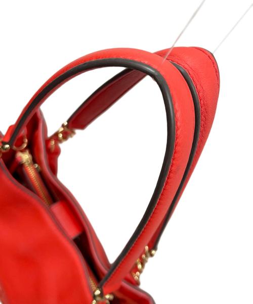 TORY BURCH（トリーバーチ）TORY BURCH (トリーバーチ) チェーントートバッグ レッド サイズ:実寸サイズにてご確認ください。の古着・服飾アイテム