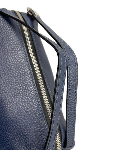 GIANNI CHIARINI（ジャンニ キアリーニ）GIANNI CHIARINI (ジャンニ キアリーニ) レザーショルダーバッグ ネイビー サイズ:実寸サイズにてご確認ください。の古着・服飾アイテム