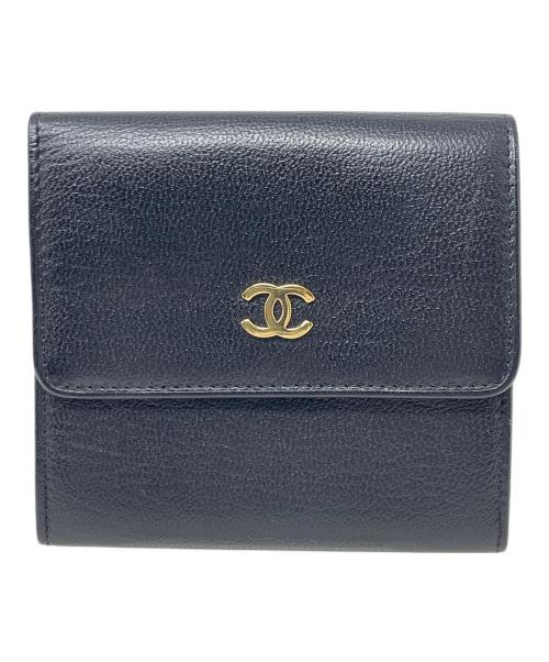 CHANEL（シャネル）CHANEL (シャネル) 2つ折り財布 ココマーク ブラック サイズ:実寸サイズにてご確認ください。の古着・服飾アイテム
