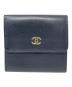 CHANEL（シャネル）の古着「2つ折り財布 ココマーク」｜ブラック