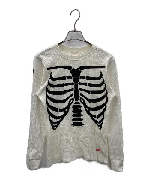 Hanes（ヘインズ）Hanes (ヘインズ) SUPREME (シュプリーム) サーマルカットソー アイボリー サイズ:Sの古着・服飾アイテム