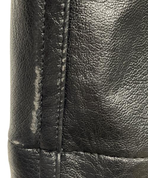 FUBU（フブ）FUBU (フブ) パンツ FAUX LEATHER TRACK PANTS（フェイク レザー トラック パンツ） ブラック サイズ:Mの古着・服飾アイテム