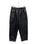FUBU（フブ）の古着「パンツ FAUX LEATHER TRACK PANTS（フェイク レザー トラック パンツ）」｜ブラック