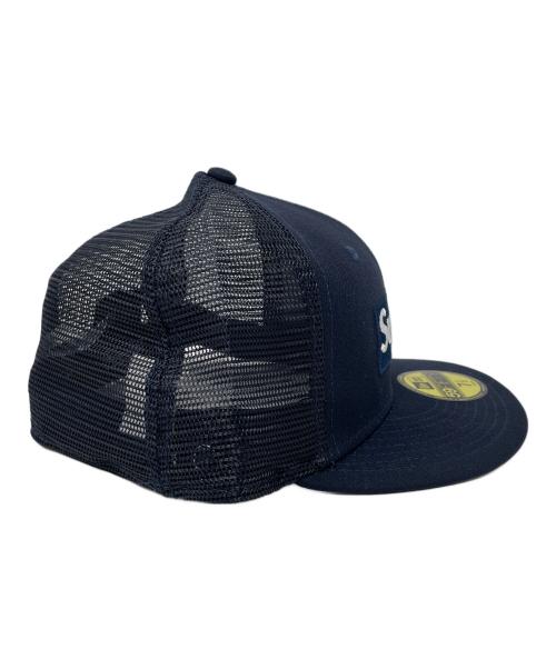 SUPREME（シュプリーム）SUPREME (シュプリーム) New Era (ニューエラ) メッシュキャップ BOX LOGO MESH BACK（ボックス ロゴ メッシュ バック） ネイビー サイズ:7 1/2の古着・服飾アイテム