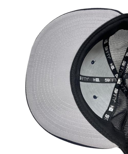 SUPREME（シュプリーム）SUPREME (シュプリーム) New Era (ニューエラ) メッシュキャップ BOX LOGO MESH BACK（ボックス ロゴ メッシュ バック） ネイビー サイズ:7 1/2の古着・服飾アイテム