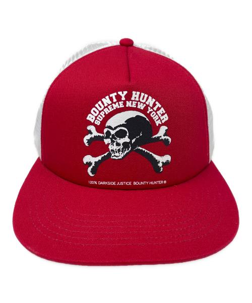 SUPREME（シュプリーム）SUPREME (シュプリーム) BOUNTY HUNTER (バウンティハンター) メッシュキャップ Mesh Back 5-Panel（メッシュ バック 5 パネル） レッド×ホワイト サイズ:実寸サイズにてご確認ください。の古着・服飾アイテム