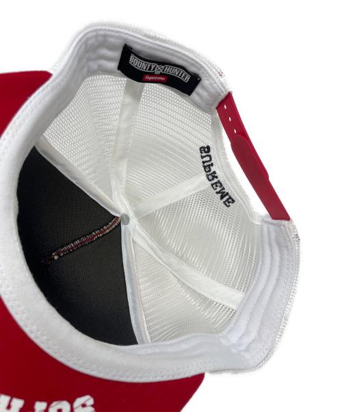 SUPREME（シュプリーム）SUPREME (シュプリーム) BOUNTY HUNTER (バウンティハンター) メッシュキャップ Mesh Back 5-Panel（メッシュ バック 5 パネル） レッド×ホワイト サイズ:実寸サイズにてご確認ください。の古着・服飾アイテム