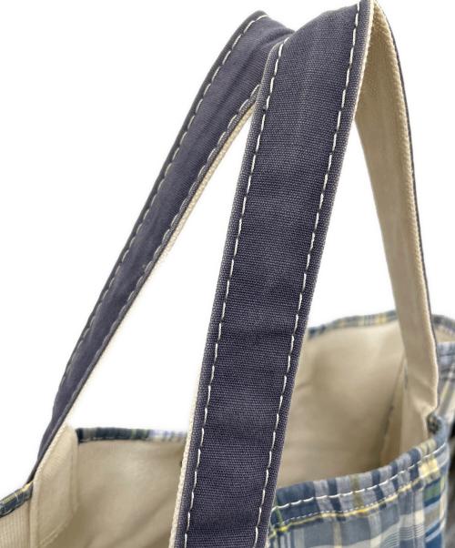 L.L.Bean（エルエルビーン）L.L.Bean (エルエルビーン) パッチワークトートバッグ エブリデイ ライトウェイト トート ブルー サイズ:実寸サイズにてご確認下さい。の古着・服飾アイテム