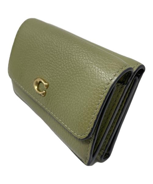 COACH（コーチ）COACH (コーチ) 3つ折り財布 オリーブ サイズ:実寸サイズにてご確認ください。の古着・服飾アイテム