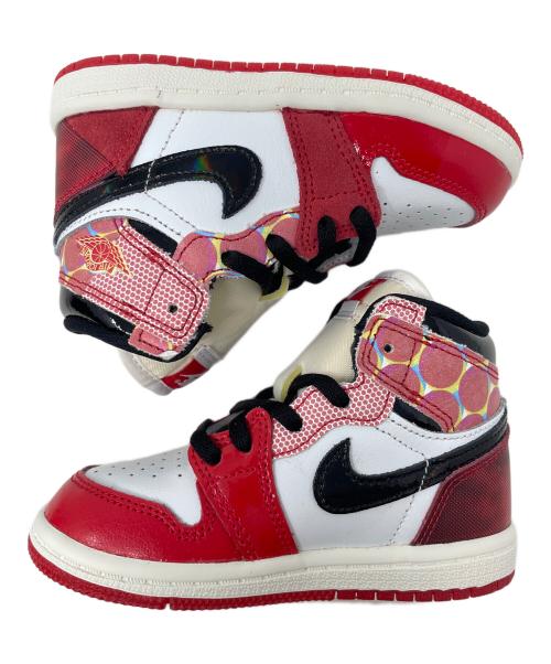 NIKE（ナイキ）NIKE (ナイキ) ハイカットスニーカー Spider-Man（スパイダーマン） TD Jordan 1 High OG SP（TD ジョーダン1 ハイ OG SP） レッド サイズ:14㎝ 未使用品の古着・服飾アイテム