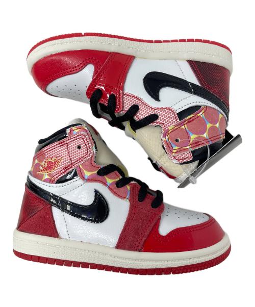 NIKE（ナイキ）NIKE (ナイキ) ハイカットスニーカー Spider-Man（スパイダーマン） TD Jordan 1 High OG SP（TD ジョーダン1 ハイ OG SP） レッド サイズ:14㎝ 未使用品の古着・服飾アイテム
