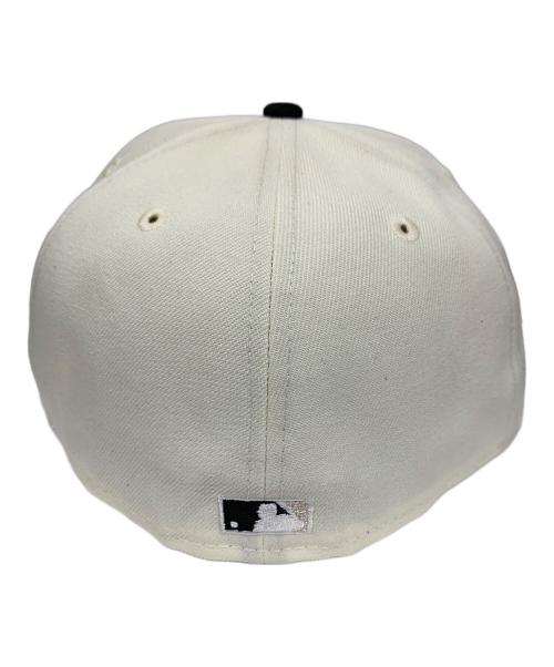 New Era（ニューエラ）New Era (ニューエラ) キャップ ATHLETICS OAKLAND 50（オークランド・アスレチックス・フィフティ50） アイボリー×ブラック サイズ:59.6cmの古着・服飾アイテム