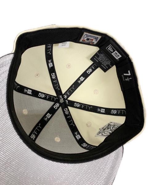 New Era（ニューエラ）New Era (ニューエラ) キャップ ATHLETICS OAKLAND 50（オークランド・アスレチックス・フィフティ50） アイボリー×ブラック サイズ:59.6cmの古着・服飾アイテム