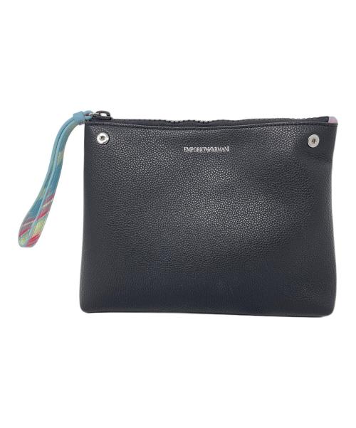 EMPORIO ARMANI（エンポリオ アルマーニ）EMPORIO ARMANI (エンポリオ アルマーニ) 2WAYバッグ ショルダーバッグ トートバッグ MyEA（マイイーエー） ブルー×レッド系 サイズ:実寸サイズにてご確認下さい。の古着・服飾アイテム