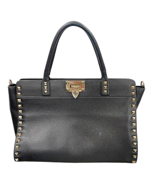 VALENTINO（ヴァレンティノ）VALENTINO (ヴァレンティノ) 2WAYバッグ ショルダーバッグ ハンドバッグ ブラック サイズ:実寸サイズにてご確認下さい。の古着・服飾アイテム