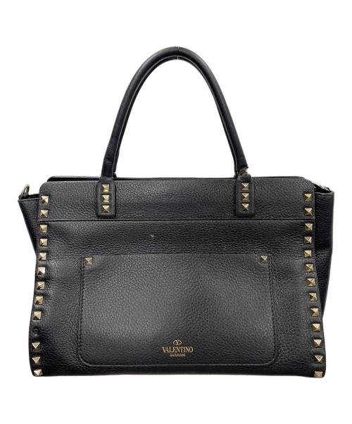VALENTINO（ヴァレンティノ）VALENTINO (ヴァレンティノ) 2WAYバッグ ショルダーバッグ ハンドバッグ ブラック サイズ:実寸サイズにてご確認下さい。の古着・服飾アイテム